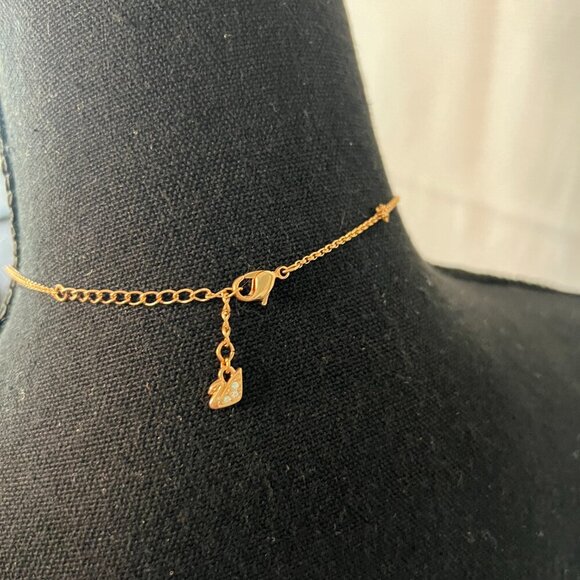 Swarovski Double Loop Rose Gold 16"  Necklace - 0226 - Picture 5 of 5